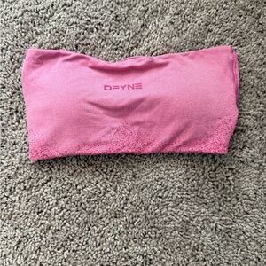 DFYNE Pink Women's Bandeau Sports Bra
